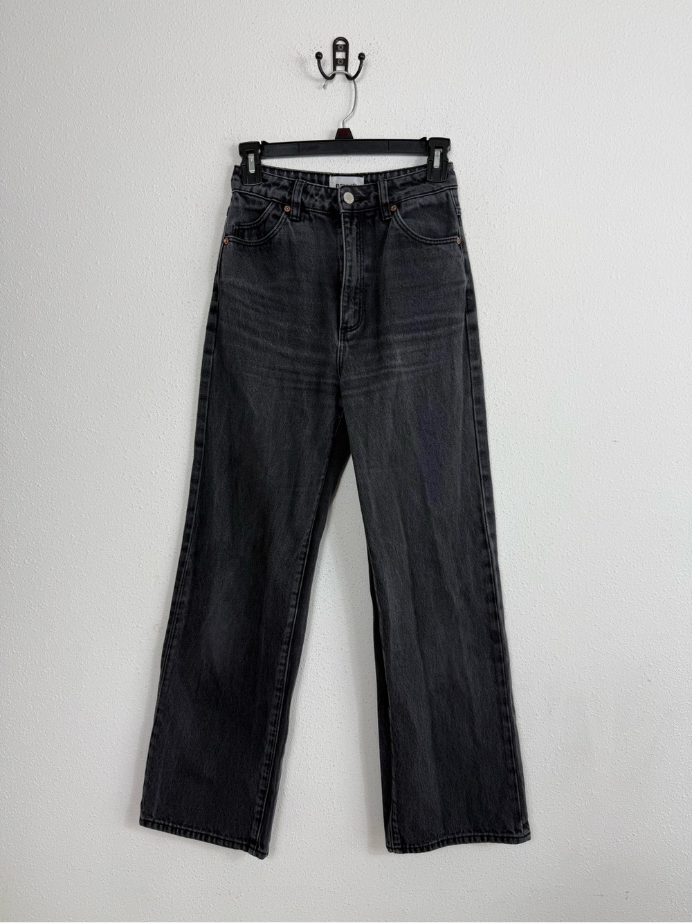 Rolla’s Heidi Black High Rise Loose Straight Jean Sz 24